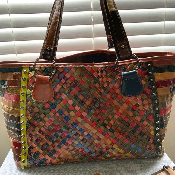Amerileather Cecily Tote multicolored - Picture 1 of 10